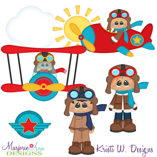 When I Grow Up~Aviator Two Cutting Files-Includes Clipart - Click Image to Close